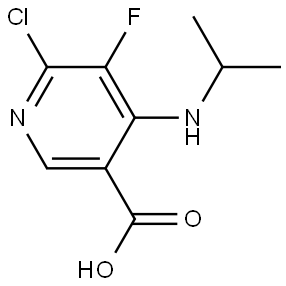 6-Chloro-5-fluoro-4-(isopropylamino)nicotinic acid Struktur