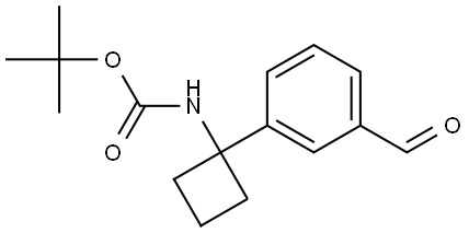 tert-Butyl (1-(3-formylphenyl)cyclobutyl)carbamate Struktur