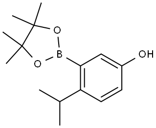 Phenol, 4-(1-methylethyl)-3-(4,4,5,5-tetramethyl-1,3,2-dioxaborolan-2-yl)- Struktur