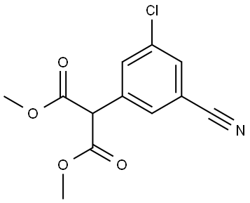 Dimethyl 2-(3-chloro-5-cyanophenyl)malonate Struktur
