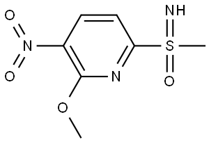 Imino(6-methoxy-5-nitropyridin-2-yl)(methyl)-l6-sulfanone Struktur
