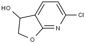 Furo[2,3-b]pyridin-3-ol, 6-chloro-2,3-dihydro- Struktur