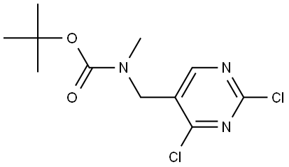 tert-Butyl ((2,4-dichloropyrimidin-5-yl)methyl)(methyl)carbamate Struktur