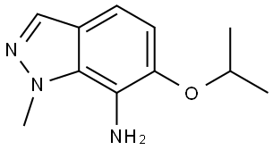 6-Isopropoxy-1-methyl-1H-indazol-7-amine Struktur