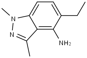5-Ethyl-1,3-dimethyl-1H-indazol-4-amine Struktur