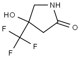 2-Pyrrolidinone, 4-hydroxy-4-(trifluoromethyl)- Struktur