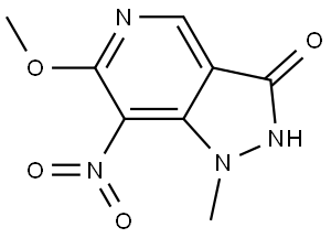 3H-Pyrazolo[4,3-c]pyridin-3-one, 1,2-dihydro-6-methoxy-1-methyl-7-nitro- Struktur