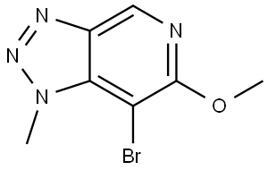 1H-1,2,3-Triazolo[4,5-c]pyridine, 7-bromo-6-methoxy-1-methyl- Struktur