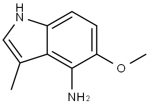 1H-Indol-4-amine, 5-methoxy-3-methyl- Struktur