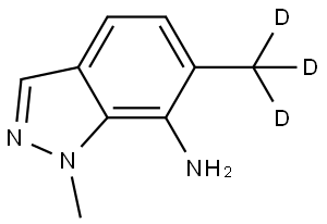 1,6-dimethyl-1H-indazol-7-amine-d3 Struktur