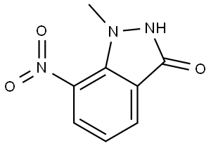 1-Methyl-7-nitro-1,2-dihydro-3H-indazol-3-one Struktur