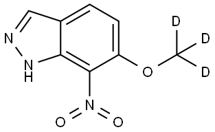 6-Methoxy-7-nitro-1H-indazole-d3 Struktur