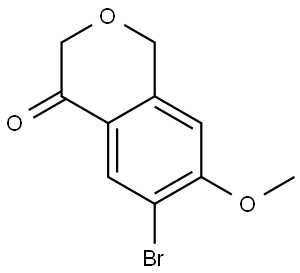 6-Bromo-7-methoxyisochroman-4-one Struktur