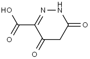 3-Pyridazinecarboxylic acid, 1,4,5,6-tetrahydro-4,6-dioxo- Struktur