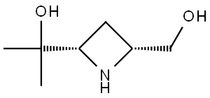 2,4-Azetidinedimethanol, α2,α2-dimethyl-, (2R,4S)-rel- Struktur