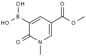 (5-(Methoxycarbonyl)-1-methyl-2-oxo-1,2-dihydropyridin-3-yl)boronic acid Struktur