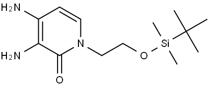 3,4-Diamino-1-(2-((tert-butyldimethylsilyl)oxy)ethyl)pyridin-2(1H)-one Struktur