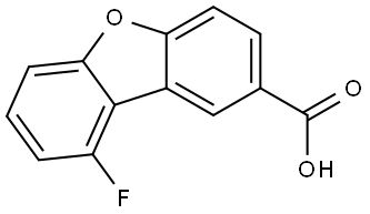 9-Fluorodibenzo[b,d]furan-2-carboxylic acid Struktur