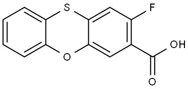 2-Fluorophenoxathiine-3-carboxylic acid Struktur