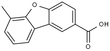 6-Methyldibenzo[b,d]furan-2-carboxylic acid Struktur