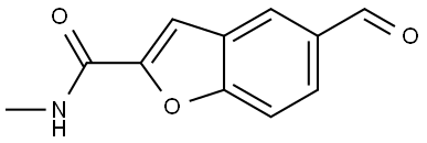 5-Formyl-N-methylbenzofuran-2-carboxamide Struktur