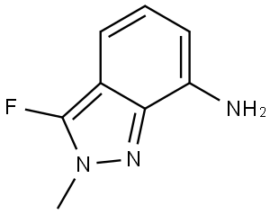 3-Fluoro-2-methyl-2H-indazol-7-amine Struktur