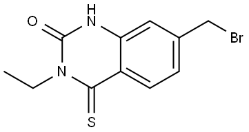 7-(Bromomethyl)-3-ethyl-4-thioxo-3,4-dihydroquinazolin-2(1H)-one Struktur