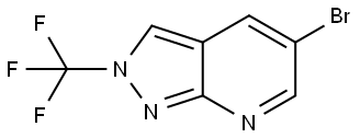5-Bromo-2-(trifluoromethyl)-2H-pyrazolo[3,4-b]pyridine Struktur