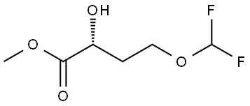 (R)-Methyl 4-(difluoromethoxy)-2-hydroxybutanoate Struktur