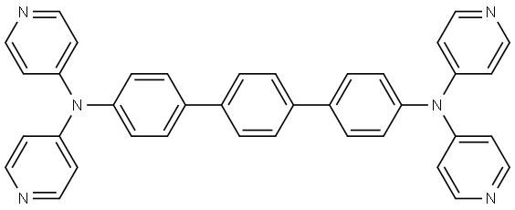 N4,N4,N4'',N4''-tetra(pyridin-4-yl)-[1,1':4',1''-terphenyl]-4,4''-diamine Struktur