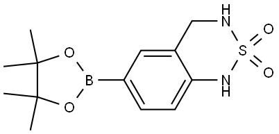 6-(4,4,5,5-Tetramethyl-1,3,2-dioxaborolan-2-yl)-3,4-dihydro-1H-benzo[c][1,2,6]thiadiazine 2,2-dioxide Struktur