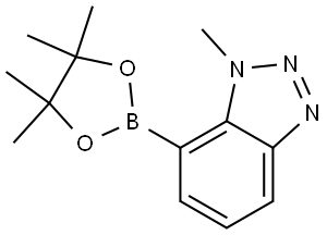1-Methyl-7-(4,4,5,5-tetramethyl-1,3,2-dioxaborolan-2-yl)-1H-benzo[d][1,2,3]triazole Struktur