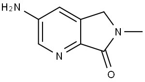 3-Amino-6-methyl-5,6-dihydro-7H-pyrrolo[3,4-b]pyridin-7-one Struktur