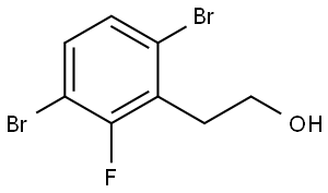 2-(3,6-Dibromo-2-fluorophenyl)ethanol Struktur