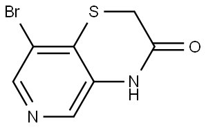 2H-Pyrido[4,3-b]-1,4-thiazin-3(4H)-one, 8-bromo- Struktur