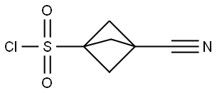 Bicyclo[1.1.1]pentane-1-sulfonyl chloride, 3-cyano- Struktur