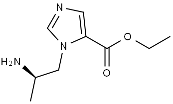 (R)-Ethyl 1-(2-aminopropyl)-1H-imidazole-5-carboxylate Struktur