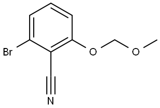 2-Bromo-6-(methoxymethoxy)benzonitrile Struktur