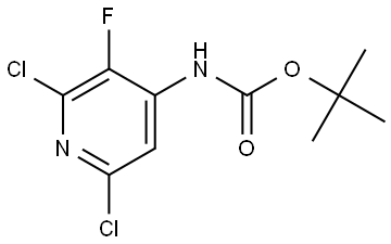 tert-Butyl (2,6-dichloro-3-fluoropyridin-4-yl)carbamate Struktur