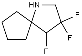 1-Azaspiro[4.4]nonane, 3,3,4-trifluoro- Struktur