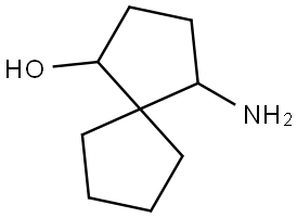 Spiro[4.4]nonan-1-ol, 4-amino- Struktur