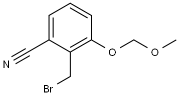 2-(Bromomethyl)-3-(methoxymethoxy)benzonitrile Struktur