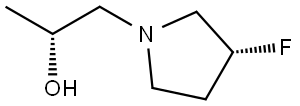 (R)-1-((R)-3-Fluoropyrrolidin-1-yl)propan-2-ol Struktur