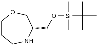 (R)-3-(((tert-Butyldimethylsilyl)oxy)methyl)-1,4-oxazepane Struktur