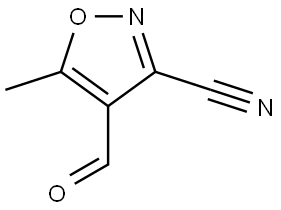 4-Formyl-5-methylisoxazole-3-carbonitrile Struktur