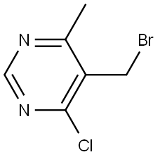 Pyrimidine, 5-(bromomethyl)-4-chloro-6-methyl- Struktur