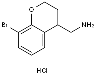 (8-Bromochroman-4-yl)methanamine (hydrochloride) Struktur