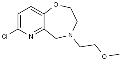 Pyrido[2,3-f]-1,4-oxazepine, 7-chloro-2,3,4,5-tetrahydro-4-(2-methoxyethyl)- Struktur