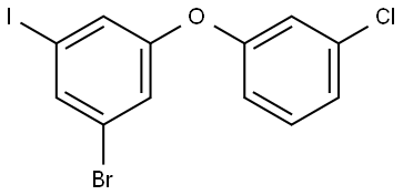 Benzene, 1-bromo-3-(3-chlorophenoxy)-5-iodo- Struktur