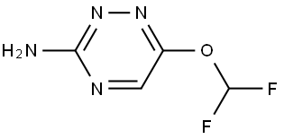 6-(Difluoromethoxy)-1,2,4-triazin-3-amine Struktur